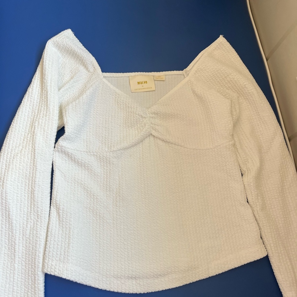 Maeve Anthropologie White Top